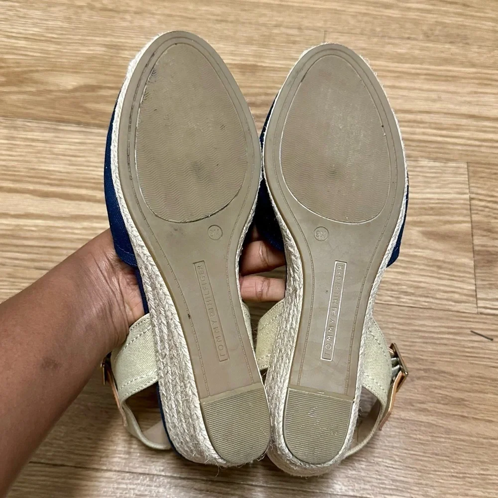 TOMMY HILFIGER wedge platform espadrilles